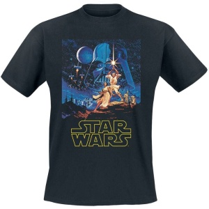 Star Wars Classic Poster Tričko černá - Merchstore.cz