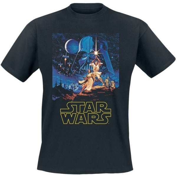 Star Wars Classic Poster Tričko černá - Merchstore.cz