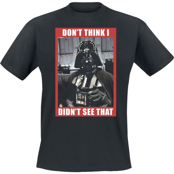 Star Wars Don't Think I Didn't See That Tričko černá - Merchstore.cz