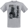 Star Wars May the Force Be With You Tričko smíšená svetle šedá - Merchstore.cz