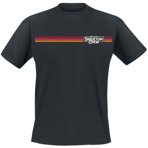 Star Wars Skeleton Crew - Retro Stripes potisk na přední a zadní straně Tričko černá - Merchstore.cz
