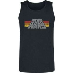 Star Wars Star Wars - Vintage Logo Tank top černá - Merchstore.cz