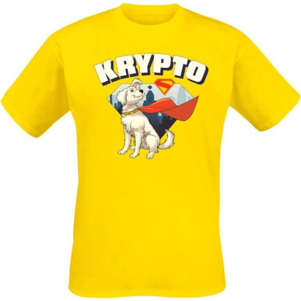 Superman 2025 - Krypto The Superdog Tričko žlutá - Merchstore.cz