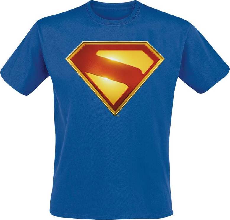 Superman 2025 - Superman Gleaming Logo Tričko modrá - Merchstore.cz