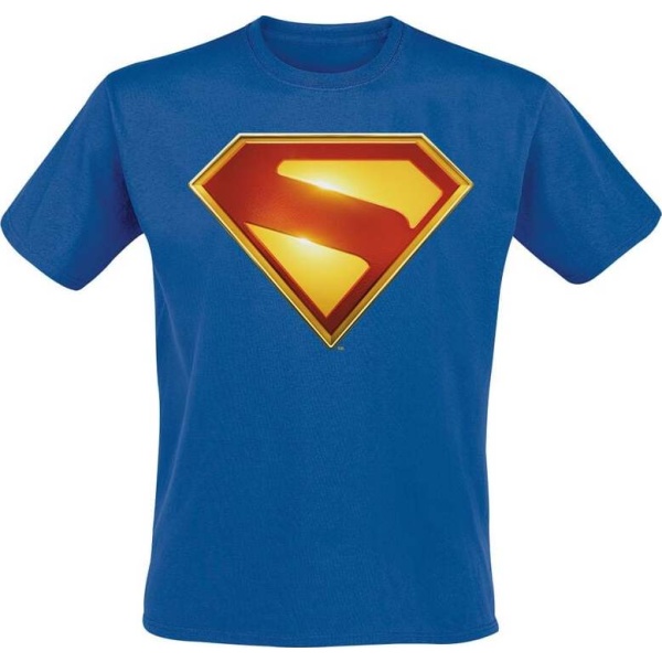 Superman 2025 - Superman Gleaming Logo Tričko modrá - Merchstore.cz