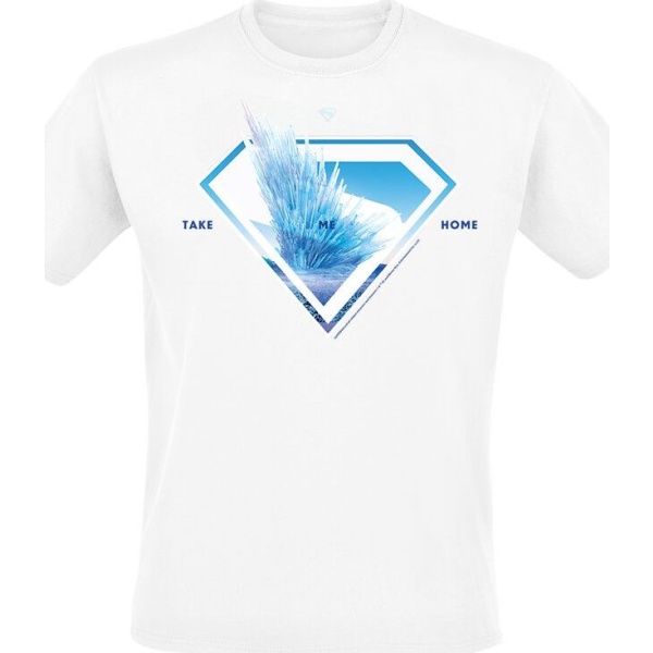 Superman 2025 - Superman Logo Svalbard Take Me Home Tričko bílá - Merchstore.cz