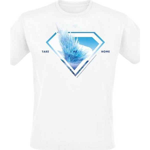 Superman 2025 - Superman Logo Svalbard Take Me Home Tričko bílá - Merchstore.cz