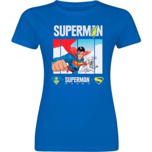 Superman 2025 - Superman Look Up Dámské tričko modrá - Merchstore.cz
