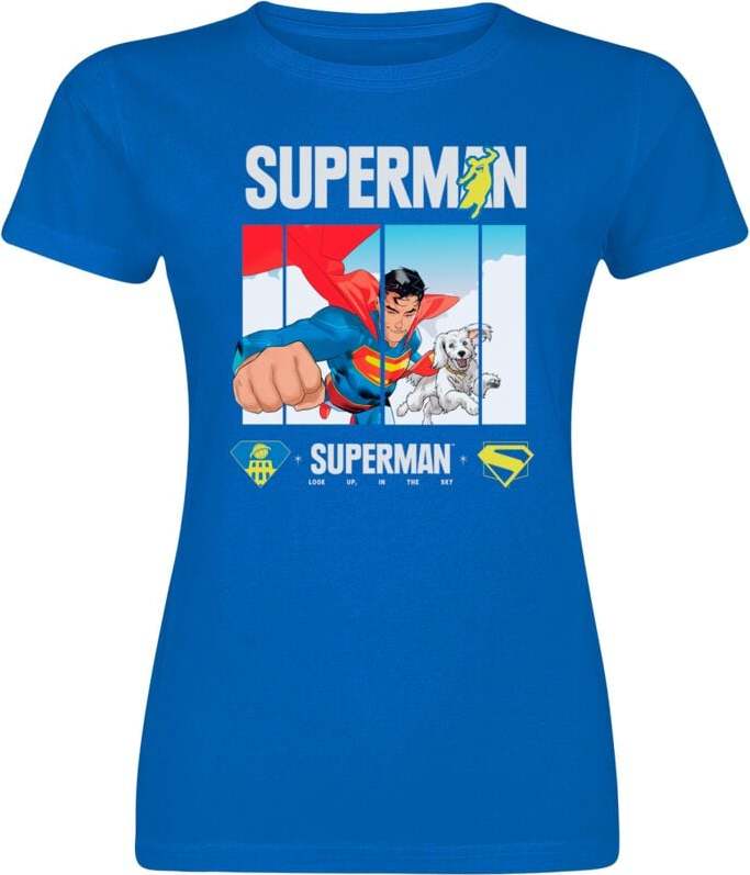 Superman 2025 - Superman Look Up Dámské tričko modrá - Merchstore.cz