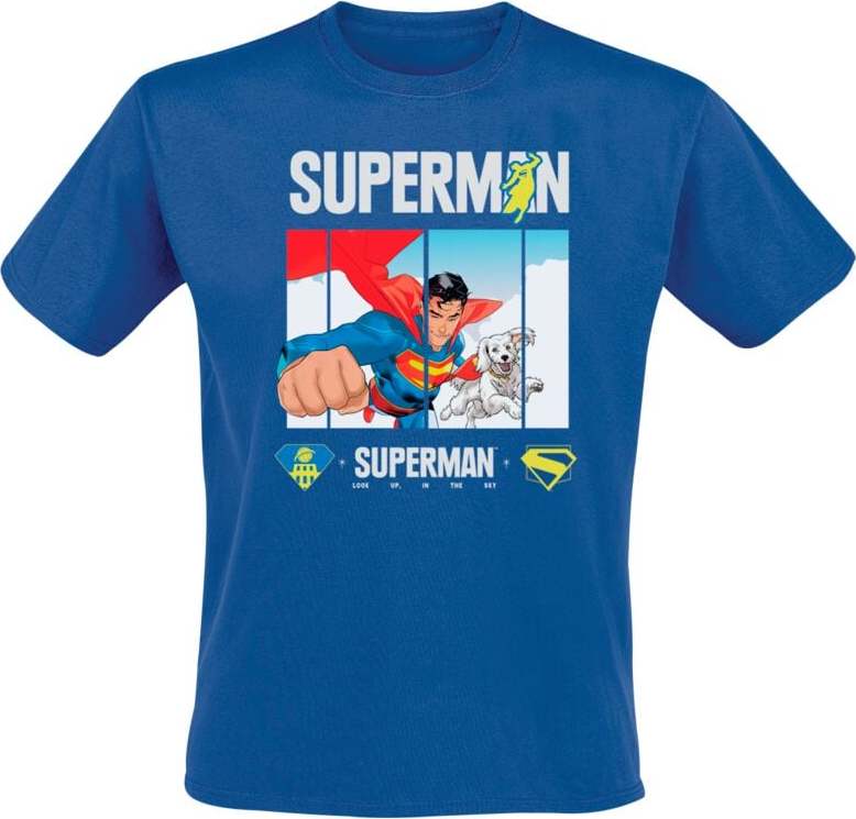 Superman 2025 - Superman Look Up Tričko modrá - Merchstore.cz Superman 2025 - Superman Look Up Tričko modrá - Merchstore.cz