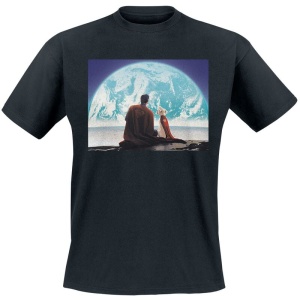Superman 2025 - Superman Looking At Earth Krypto Cape Tričko černá - Merchstore.cz