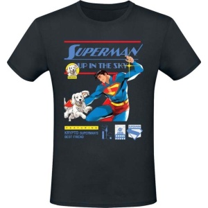 Superman 2025 - Superman Up In The Sky Tričko černá - Merchstore.cz