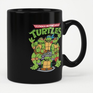 Teenage Mutant Ninja Turtles Team Hrnek černá - Merchstore.cz