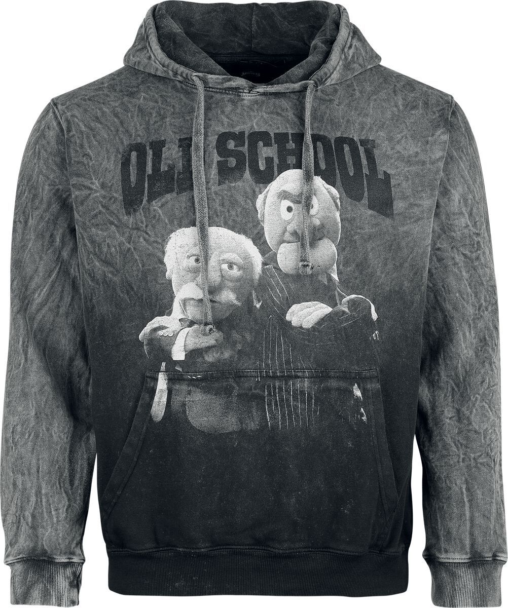 The Muppets Old School Mikina s kapucí šedá - Merchstore.cz
