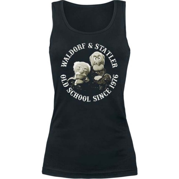 The Muppets Waldorf & Statler - Old School Dámský top černá - Merchstore.cz