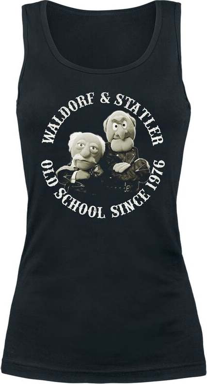 The Muppets Waldorf & Statler - Old School Dámský top černá - Merchstore.cz