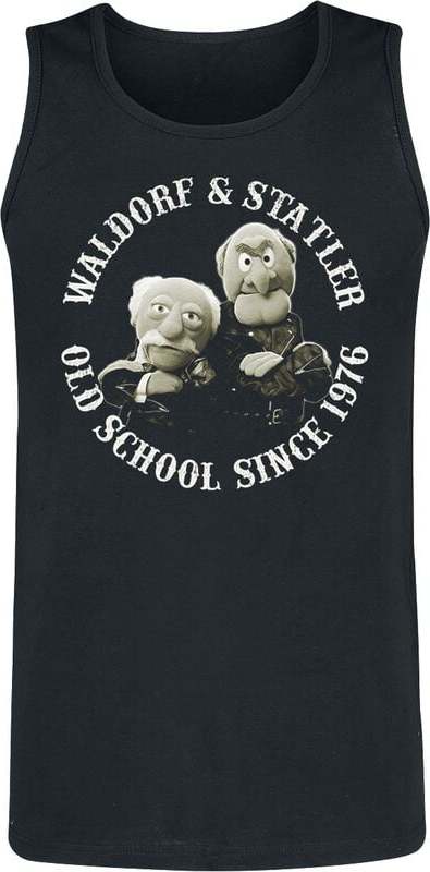 The Muppets Waldorf & Statler - Old School Tank top černá - Merchstore.cz