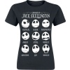 The Nightmare Before Christmas Disney - Jack Skellington Dámské tričko černá - Merchstore.cz