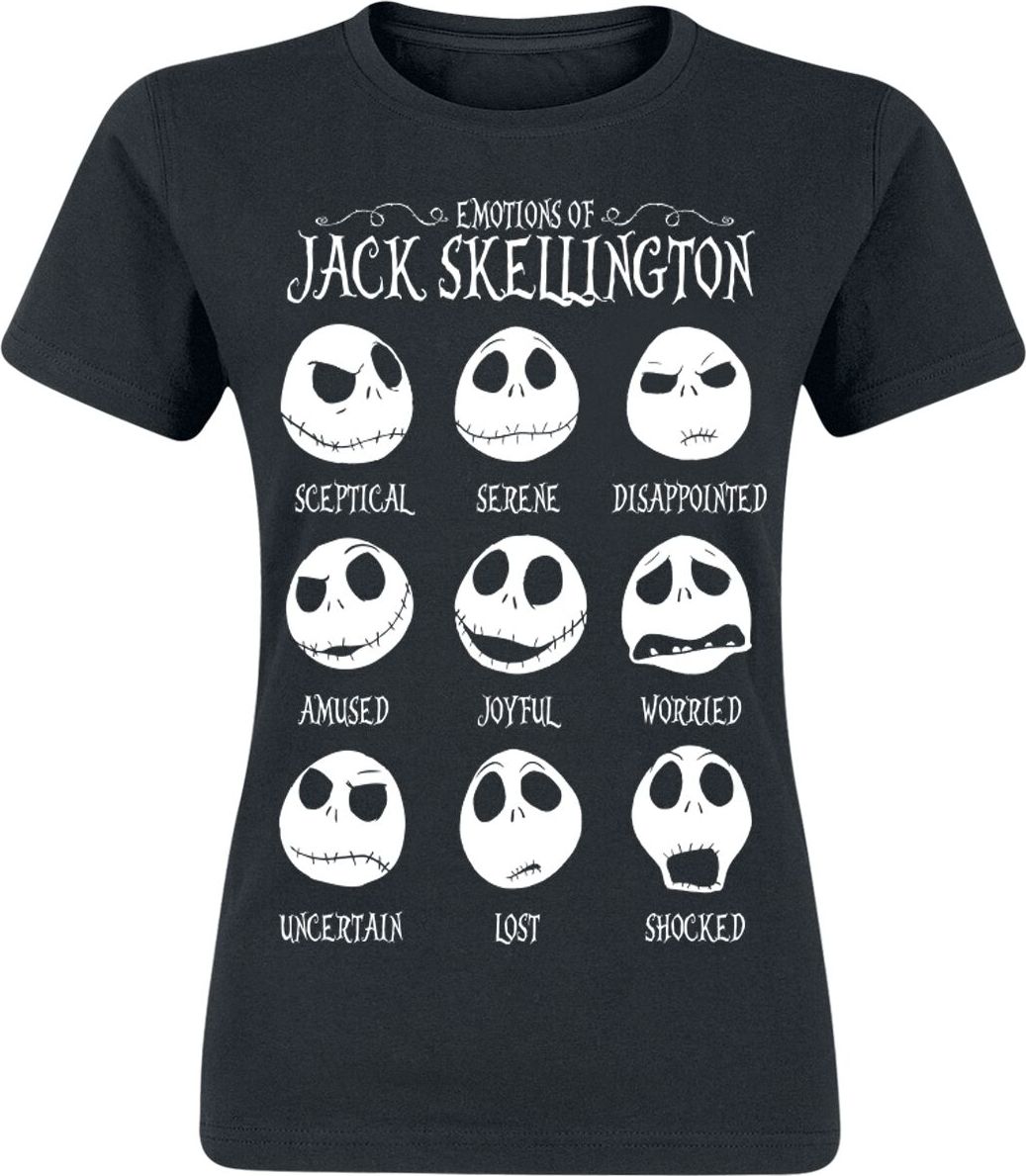 The Nightmare Before Christmas Disney - Jack Skellington Dámské tričko černá - Merchstore.cz The Nightmare Before Christmas Disney - Jack Skellington Dámské tričko černá - Merchstore.cz