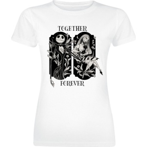 The Nightmare Before Christmas Disney - Together Forever Dámské tričko bílá - Merchstore.cz