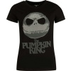 The Nightmare Before Christmas Jack Skellington - Pumpkin King Dámské tričko černá - Merchstore.cz