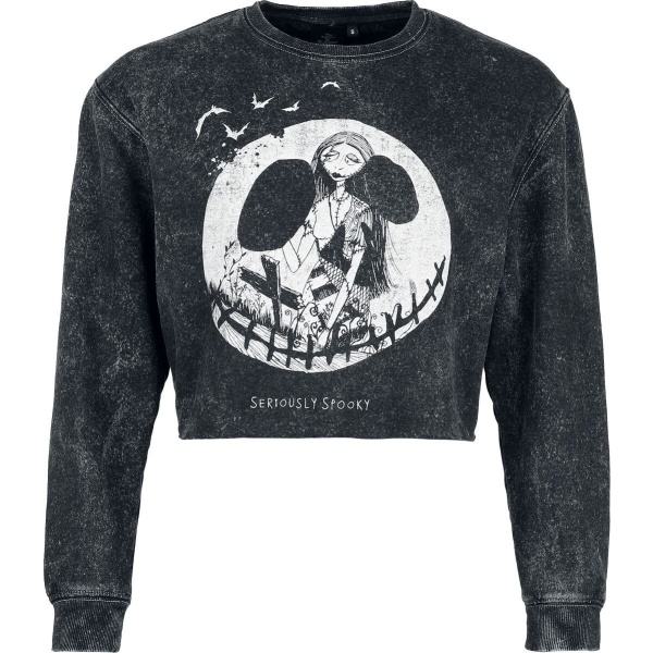 The Nightmare Before Christmas Top s dlouhými rukávy Seriously Spooky Dámská mikina šedá - Merchstore.cz