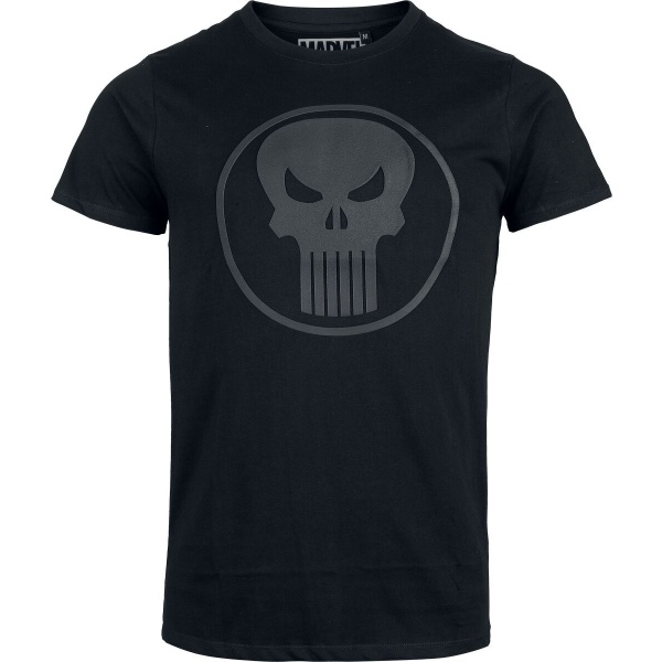 The Punisher Skull Logo Tričko černá - Merchstore.cz