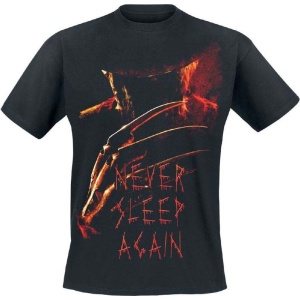 A Nightmare on Elm Street Never Sleep Again Poster Tričko černá - Merchstore.cz