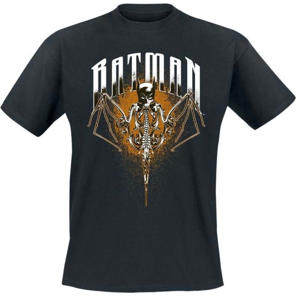 Batman Batman Skeleton Bat Tričko černá - Merchstore.cz