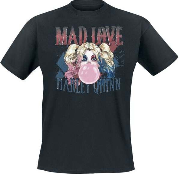Batman Harley Quinn - Mad Love Tričko černá - Merchstore.cz Batman Harley Quinn - Mad Love Tričko černá - Merchstore.cz
