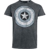 Captain America Blue Shield Tričko šedá - Merchstore.cz