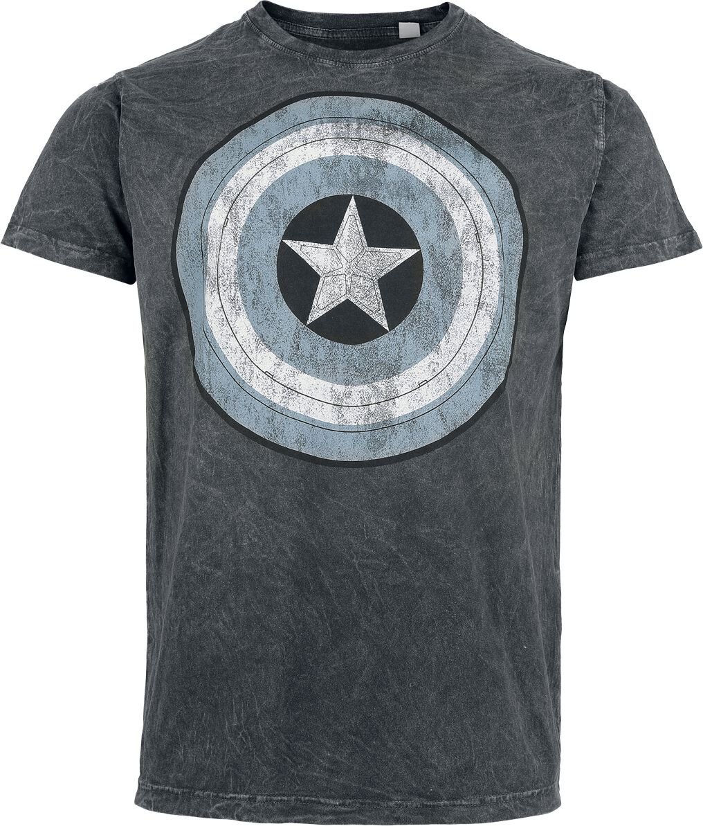 Captain America Blue Shield Tričko šedá - Merchstore.cz Captain America Blue Shield Tričko šedá - Merchstore.cz