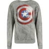 Captain America Vintage Shield Dámská mikina šedá - Merchstore.cz