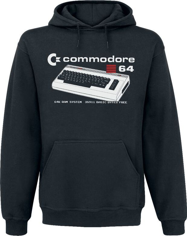 Commodore 64 64K RAM Hoodie Mikina s kapucí černá - Merchstore.cz Commodore 64 64K RAM Hoodie Mikina s kapucí černá - Merchstore.cz