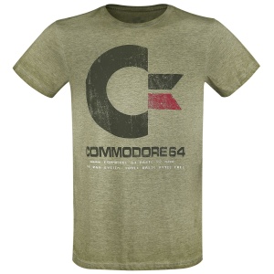 Commodore 64 C64 Logo - Vintage Tričko smíšená