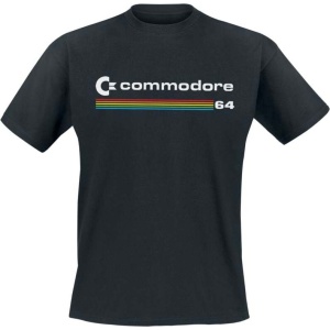 Commodore 64 Tričko Commodore Logo Tričko černá - Merchstore.cz