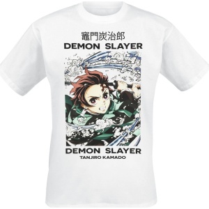 Demon Slayer Whirlpool Tričko bílá - Merchstore.cz