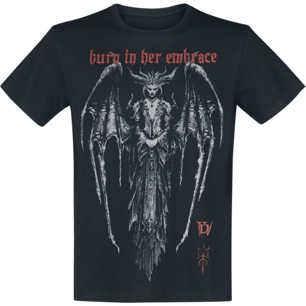 Diablo Diablo IV - Burn In Her Embrace Tričko černá - Merchstore.cz