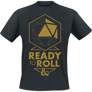 Dungeons and Dragons Ready To Roll Tričko černá - Merchstore.cz