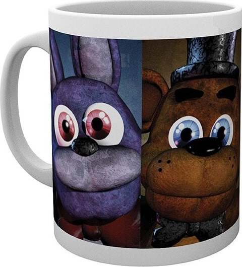 Five Nights At Freddy's Faces Hrnek bílá - Merchstore.cz Five Nights At Freddy's Faces Hrnek bílá - Merchstore.cz