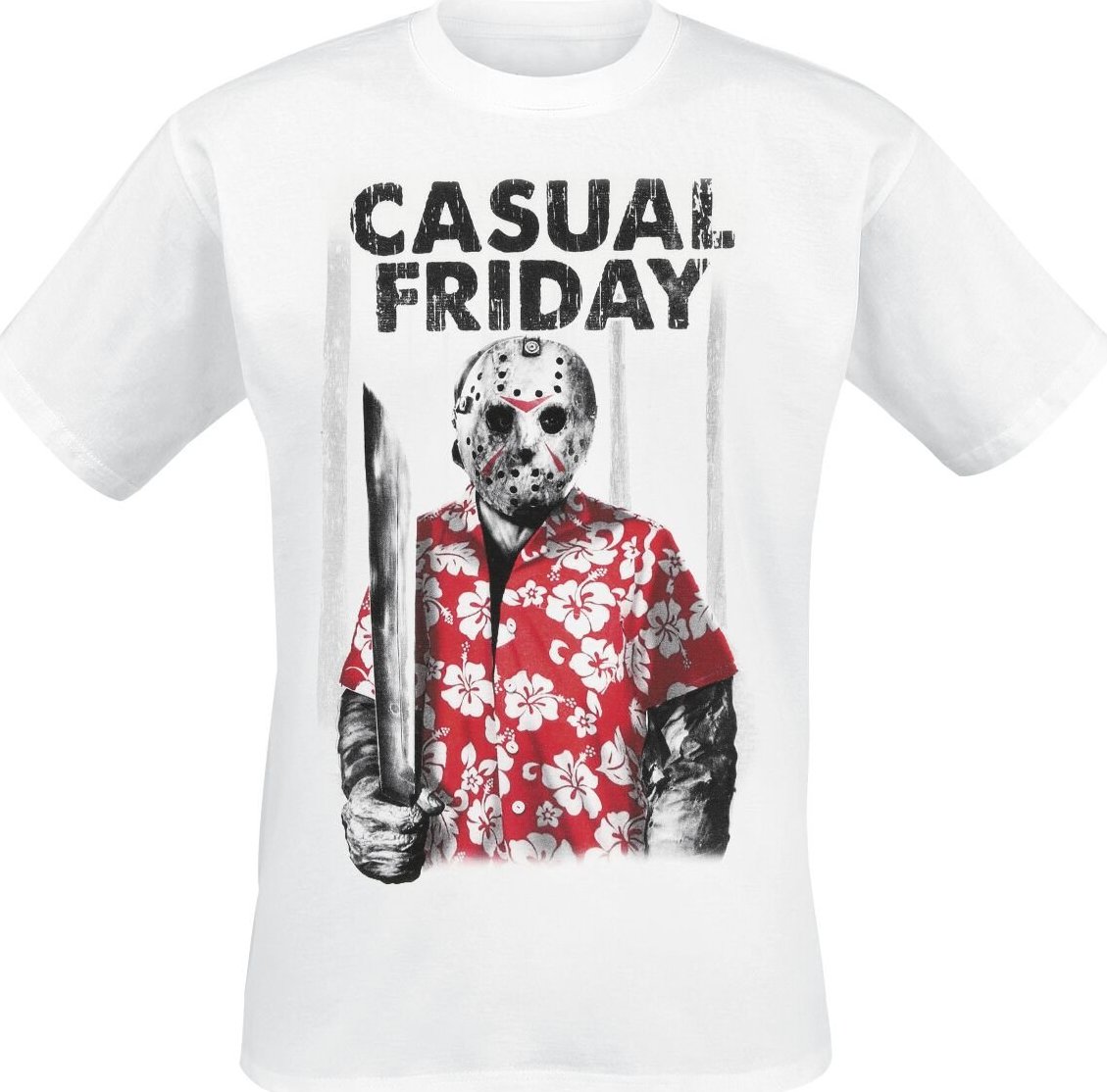 Friday The 13th Casual Friday Tričko bílá - Merchstore.cz Friday The 13th Casual Friday Tričko bílá - Merchstore.cz