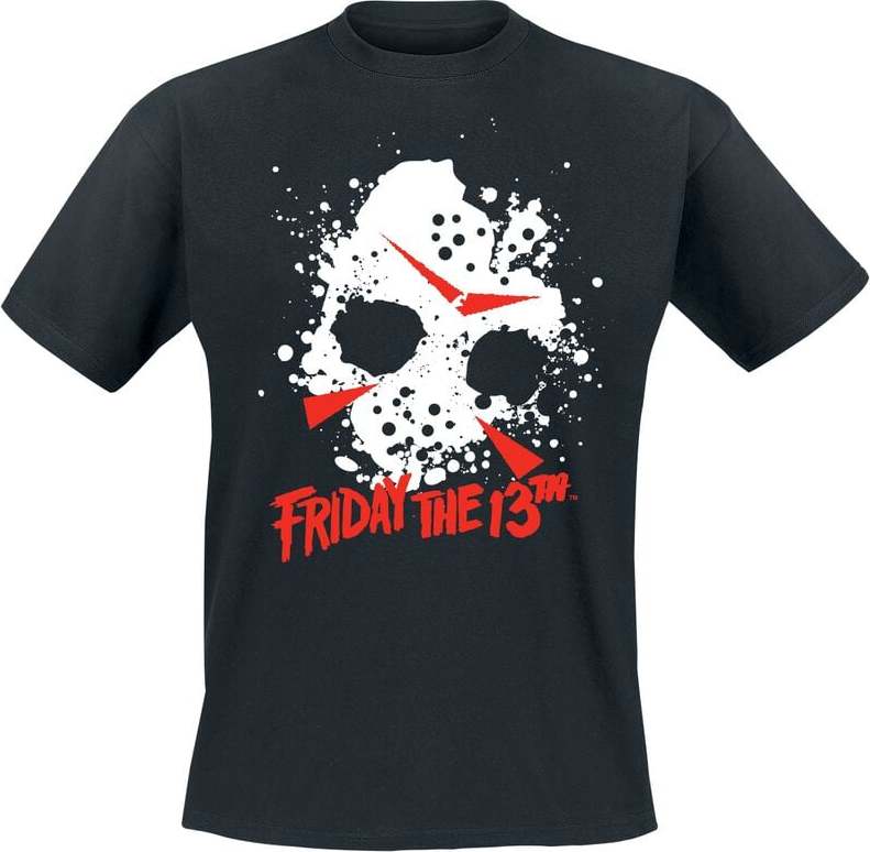 Friday The 13th Friday 13th Jason Splat Tričko černá - Merchstore.cz Friday The 13th Friday 13th Jason Splat Tričko černá - Merchstore.cz