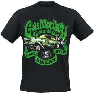 Gas Monkey Garage Classic Car Tričko černá - Merchstore.cz