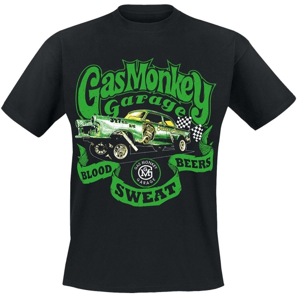 Gas Monkey Garage Classic Car Tričko černá - Merchstore.cz