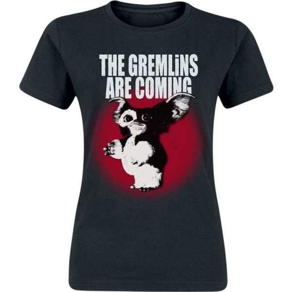 Gremlins Gremlins Are Coming Dámské tričko černá - Merchstore.cz