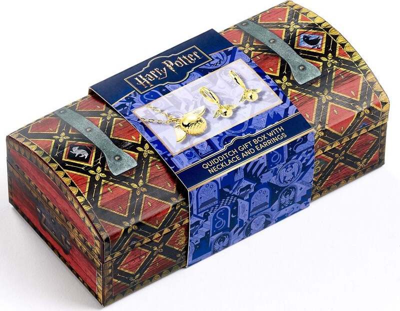 Harry Potter Dárkový box Quidditch Sada šperků zlatá - Merchstore.cz Harry Potter Dárkový box Quidditch Sada šperků zlatá - Merchstore.cz