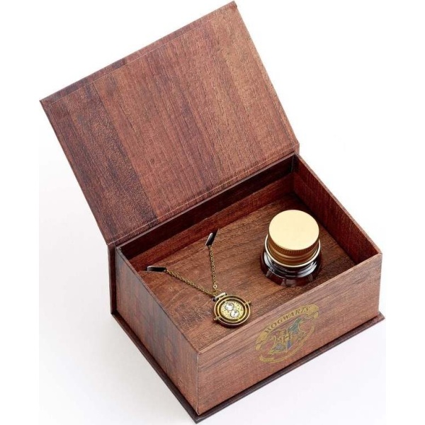 Harry Potter Dárkový box Time Turner Sada šperků zlatá - Merchstore.cz