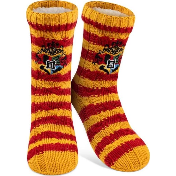 Harry Potter Hogwarts Logo Ponožky cervená/žlutá - Merchstore.cz