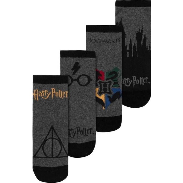 Harry Potter Hogwarts § Harry Potter and the Deathly Hallows - balení 4 ks Ponožky vícebarevný - Merchstore.cz