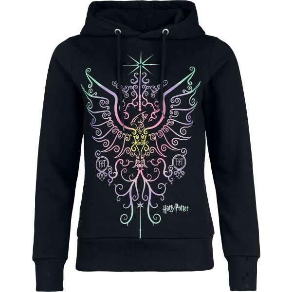 Harry Potter Phoenix Dámská mikina s kapucí černá - Merchstore.cz